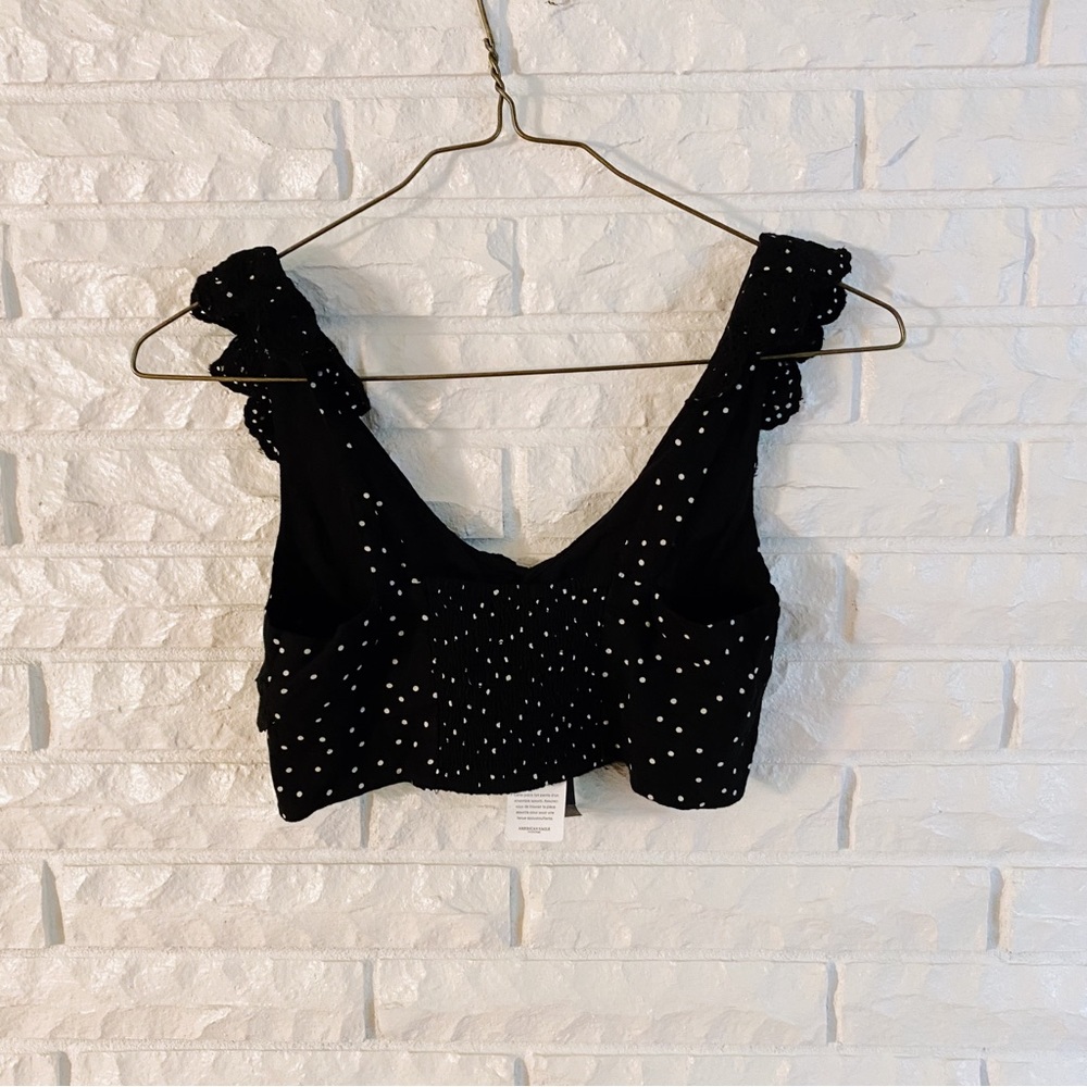 NWT American Eagle Lace and Polka Dot  Crop Top Size XS - Picture 8 of 9